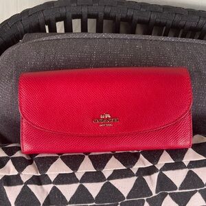 Ruby red Coach wallet